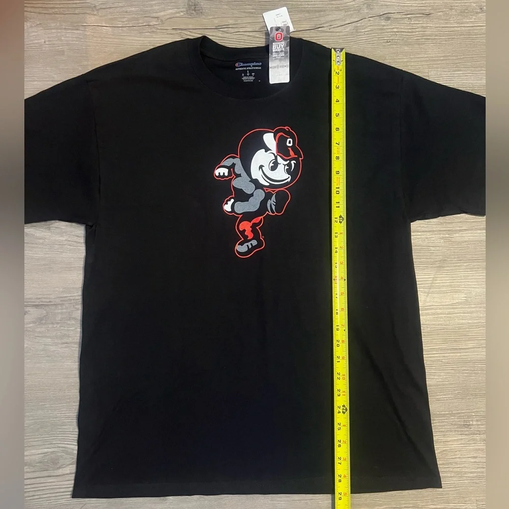 NWT Champion Men’s Ohio State Buckeyes Brutus Black T-Shirt - Picture 6 of 7